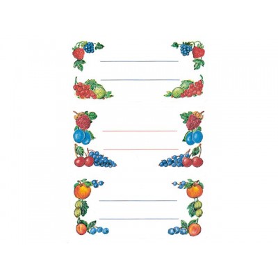 ETIKET HERMA 3784 KEUKEN FRUIT ARRANGEMENT 12ST