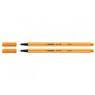 FINELINER STABILO POINT 88/89 DONKERGEEL