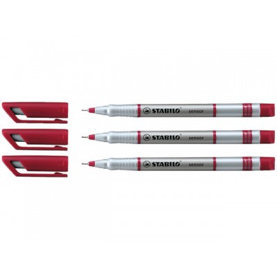 FINELINER STABILO SENSOR 189/40 ROOD