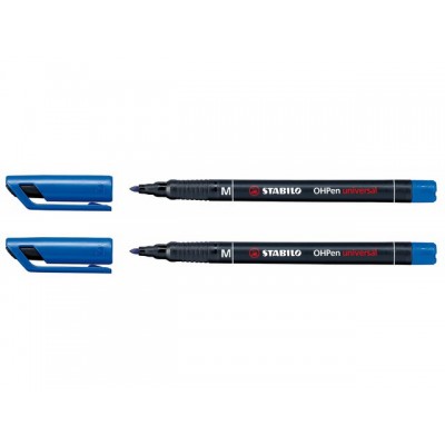 VILTSTIFT STABILO OHP 843/41 ROND 1MM M BLAUW