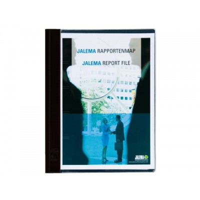 RAPPORTENMAP JALEMASTRIP EN DEKPLAATJE ZWART