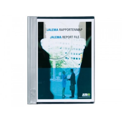 RAPPORTENMAP JALEMASTRIP EN DEKPLAATJE GRIJS