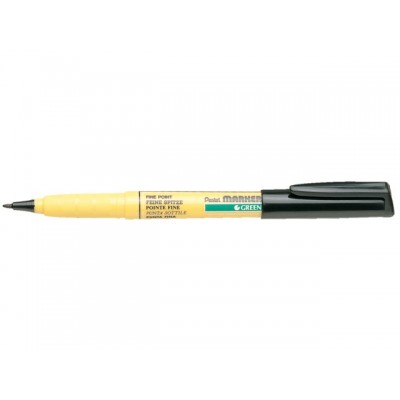VILTSTIFT PENTEL NM10 TEXTIEL ROND 1MM ZWART