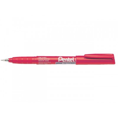 FINELINER PENTEL NMF50 0.4MM ROOD