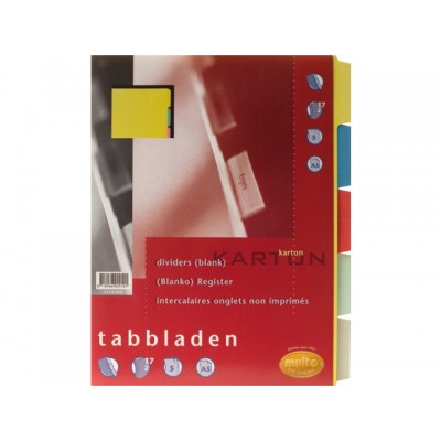 TABBLADEN MULTO 7310700 A5 17R KARTON 5DLG ASS