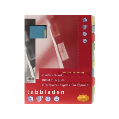 TABBLADEN MULTO 7311730 A4 23R KARTON 10DLG ASS