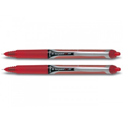 ROLLERPEN PILOT HI-TECPOINT V5 DRUKKNOP 0.3MM ROOD