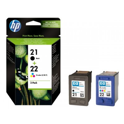 INKCARTRIDGE HP 21 22 SD367AE ZWART KLEUR