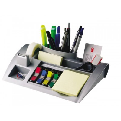 BUREAU ORGANIZER 3M POST-IT C50 ZILVER