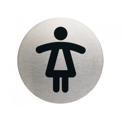 INFOBORD PICTOGRAM DURABLE WC DAMES ROND 83MM