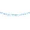 LETTERSLINGER HAZA HOERA EEN JONGEN BLAUW