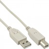 KABEL INLINE USB 2.0 A-B 1.8 METER BEIGE