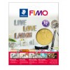 STAEDTLER FIMO BLADMETAAL GOUD 10 VEL