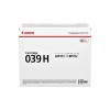 TONERCARTRIDGE CANON 039H 25K ZWART