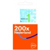 POSTZEGEL NL WAARDE 1 ZELFKLEVEND 200 STUKS