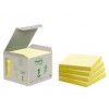 MEMOBLOK 3M POST-IT 654 76X76MM RECYCLE GEEL