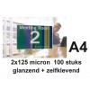 LAMINEERHOES GBC A4 ZELFKLEVEND 2X125MICRON