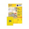 ETIKET AVERY ZWECK 3451 70X37MM GEEL 2400ST