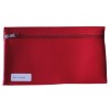 SCHOOLETUI MET RITS 15X26CM SKAI HELDER ROOD