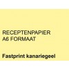 RECEPTPAPIER FASTPRINT A6 80GR KANARIEGEEL