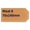 LABEL HF2 NR8 70X140MM KARTON 200GR GEEL