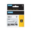 LABELTAPE DYMO 18444 12MMX5.5M RHINO WIT/ZWART