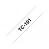 LABELTAPE BROTHER TC-101 12MMX8M TR/ZWART