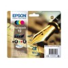 INKCARTRIDGE EPSON 16 T1626 ZWART + 3 KLEUREN