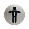 INFOBORD PICTOGRAM DURABLE WC HEREN ROND 83MM