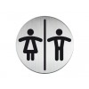 INFOBORD PICTOGRAM DURABLE TOILETEN D/H ROND 83MM