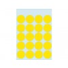 ETIKET HERMA 1884 ROND 19MM 100ST FLUOR GEEL