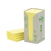 MEMOBLOK 3M POST-IT 654 76X76MM RECYCLE GEEL