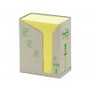 MEMOBLOK 3M POST-IT 655 76X127MM RECYCLE GEEL