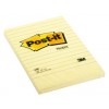 MEMOBLOK 3M POST-IT 660YEL 102X152MM LIJN GEEL