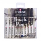 BRUSHPEN TALENS ECOLINE GRIJSTINTEN ASS 10ST