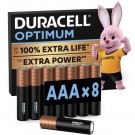 BATTERIJ DURACELL OPTIMUM AAA 8ST