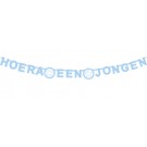 LETTERSLINGER HAZA HOERA EEN JONGEN BLAUW