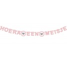 LETTERSLINGER HAZA HOERA EEN MEISJE ROZE