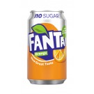 FRISDRANK FANTA ORANGE ZERO BLIK 330ML