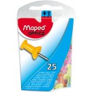 PUSH PINS MAPED KLEUR 25ST