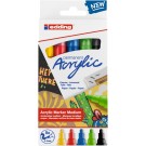 ACRYLMARKER EDDING E-5100 MEDIUM SET VAN 5 KLEUREN PASTEL