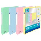 ELASTOBOX OXFORD TOP FILE+ A4 25MM ASSORTI PAK 4