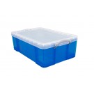 50 LITRE TRANS BLUE PLASTIC STORAGE BOX