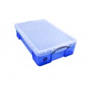 OPBERGBOX RUB 33 LTR 480X390X310MM TRANSP BLAUW