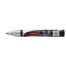 KRIJTSTIFT UNI-BALL CHALK ROND ZILVER
