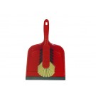 STOFBLIKSET CLEANINQ KUNSTSTOF 23X21CM ROOD