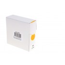 ETIKET RILLPRINT 25MM 500ST OP ROL FLUOR ORANJE