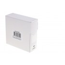 ETIKET RILLPRINT 25MM 500ST OP ROL TRANSPARANT