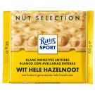 RITTER SPORT WIT HELE HAZELNOOT TABLET 100GR
