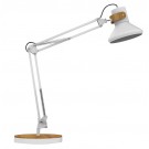 BUREAULAMP UNILUX BAYA LED WIT/BAMBOE